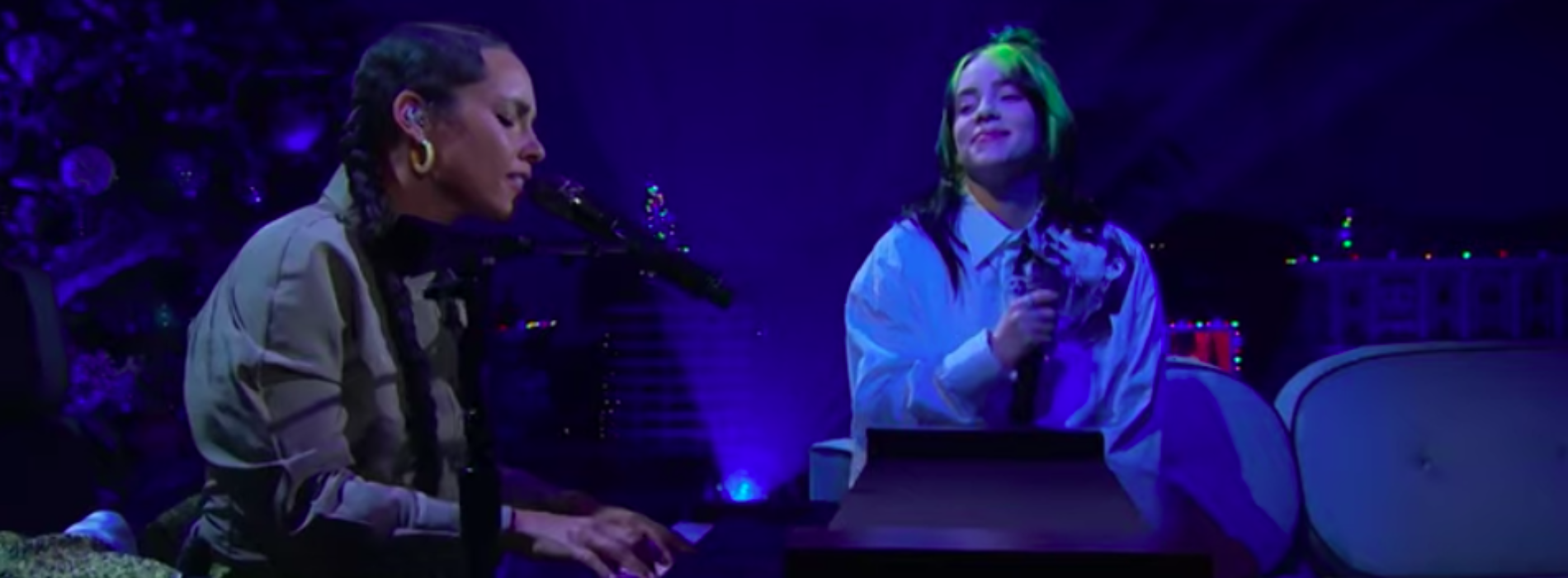Billie Eilish & Alicia Keys Perform Ocean Eyes The Late Late Show with James Corden   – Décembre 2019