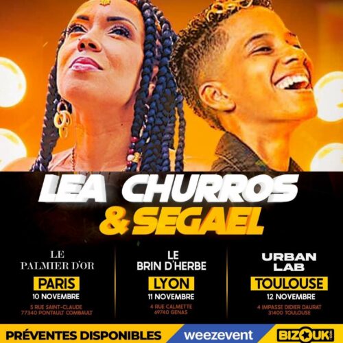 SEGA’EL & LEA CHURROS ( 3 dates en FRANCE – NOVEMBRE 2022 )