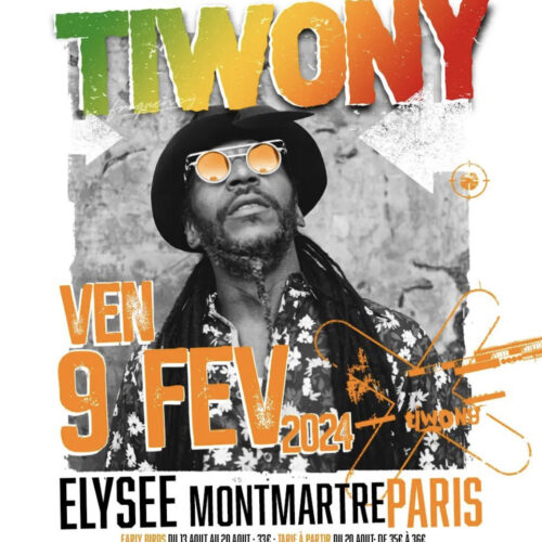 Découvre la video du concert de Tiwony à l’Elysée Montmartre – Février 2024