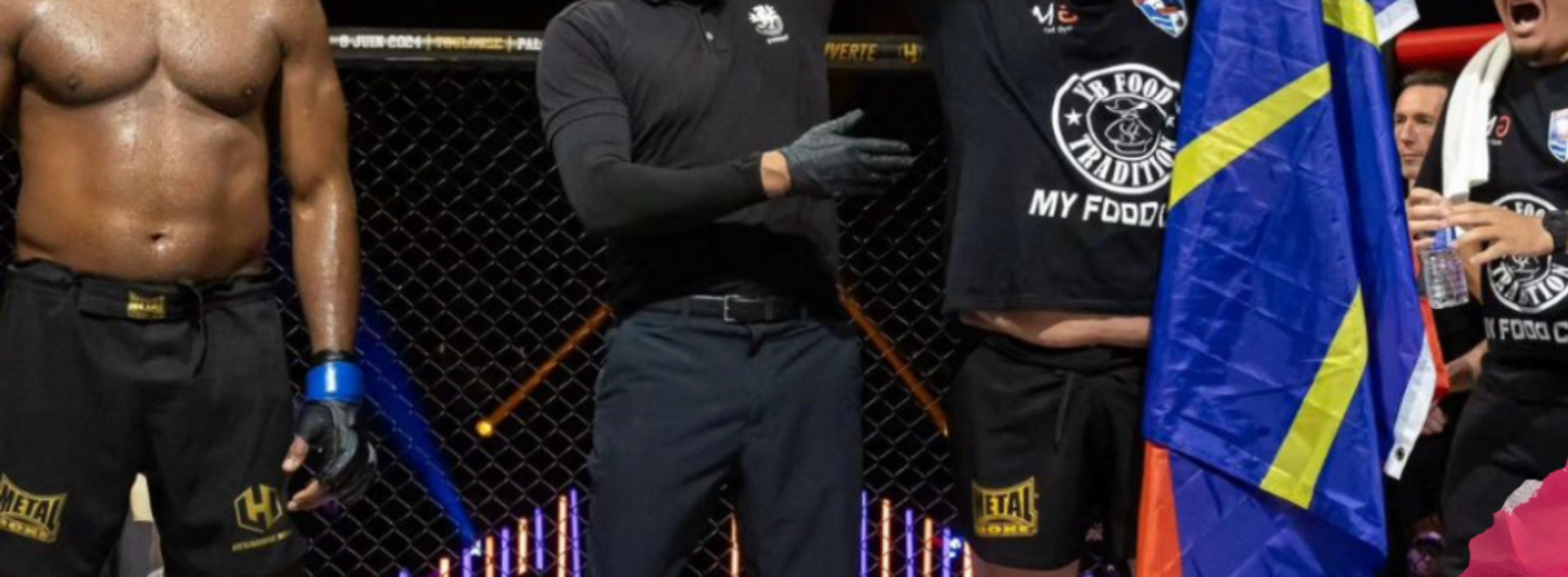 Et de 4 ! Et oui voici la 4 ème Victoire du Coq @anthonybigmorel au @hexagonemmafr MMA 15 contre le brésilien Brandao 